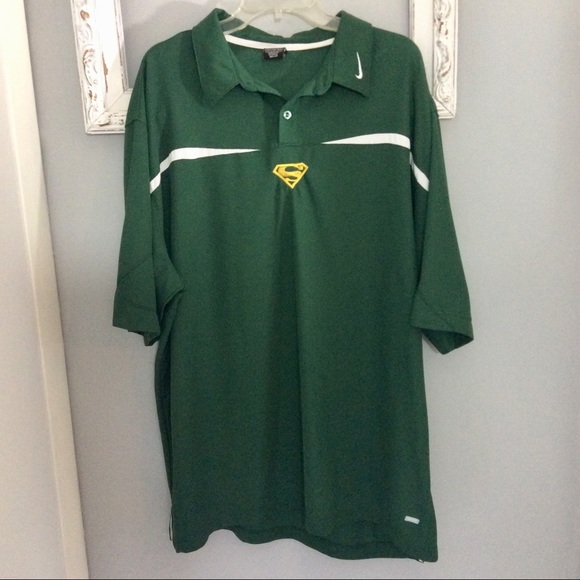 Men’s Nike Dri Fit Jersey Polo Shirt Green XXL - Picture 3 of 8